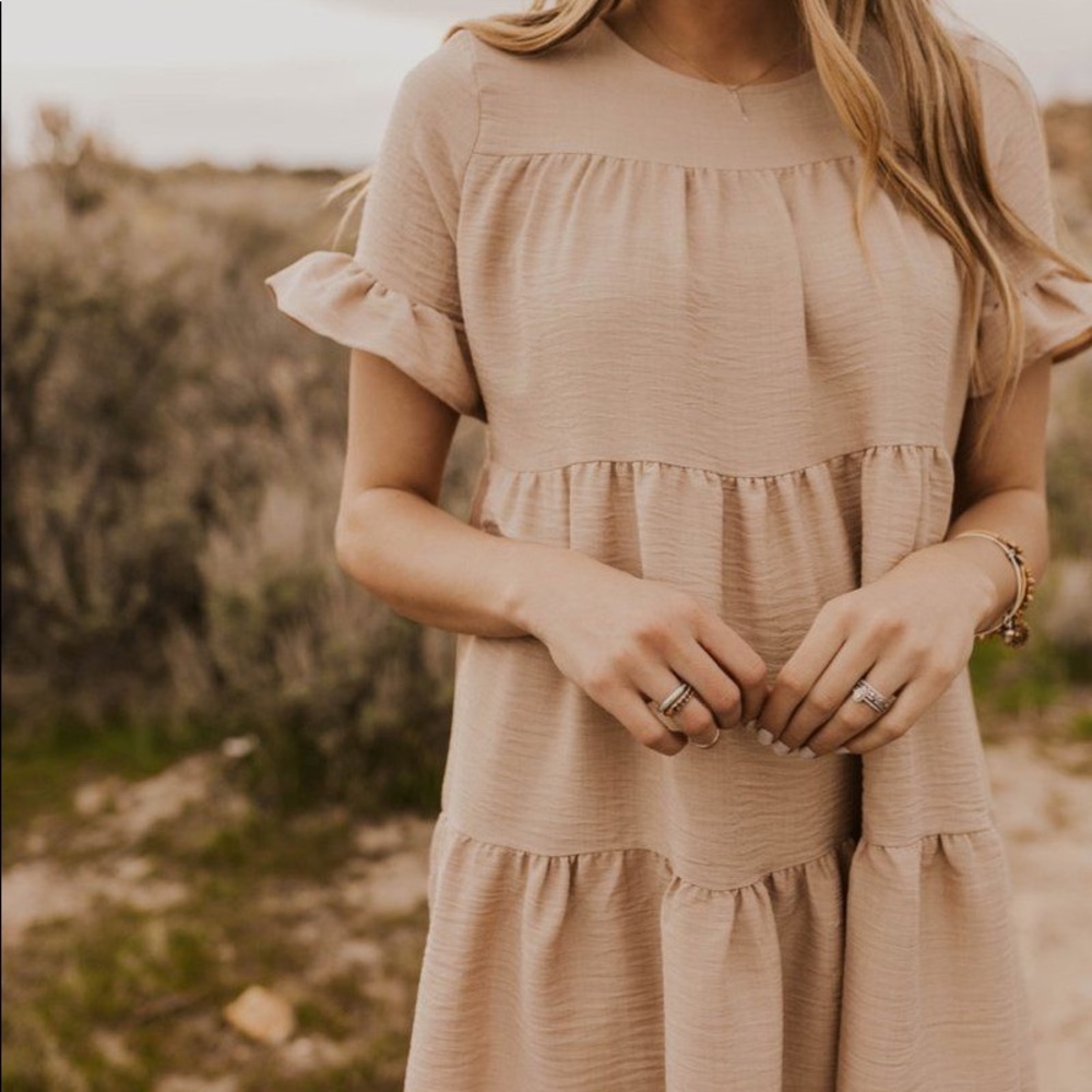 ROOLEE SCHMIDT RUFFLE DRESS - Picture 3 of 3